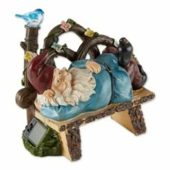 Zingz & Thingz Zingz & Thingz 9.75" Polyresin Afternoon Nap Solar Gnome -Cheap Garden Decor Store unnamed file 10016