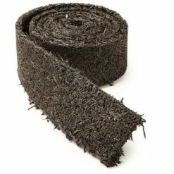 Plow & Hearth - Permanent Mulch Recycled Rubber Border for Gardens & Pathways