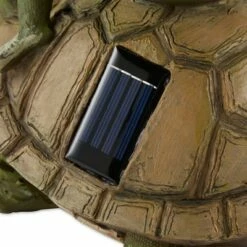 Zingz & Thingz Zingz & Thingz 10.5" Polyresin Frog and Turtle Solar Statue Green -Cheap Garden Decor Store unnamed file 1006