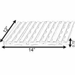 Gardenised Black Garden Pathway Track Outdoor Flooring Waterproof Tile Anti-slip Pavers Floor Mat, 14" Long -Cheap Garden Decor Store unnamed file 10073