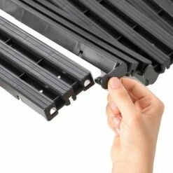 Gardenised Black Garden Pathway Track Outdoor Flooring Waterproof Tile Anti-slip Pavers Floor Mat, 14" Long -Cheap Garden Decor Store unnamed file 10074