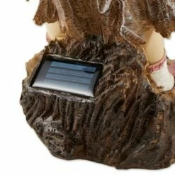 Zingz & Thingz Zingz & Thingz 14.5" Polyresin Sweet Summertime Solar Statue Brown -Cheap Garden Decor Store unnamed file 10117