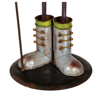 Evergreen 28"H Pumpkin Man Metal Garden Statue 6 Evergreen 28"H Pumpkin Man Metal Garden Statue - Image 5