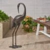 38.5" Scarlet Cast Aluminum Crane Statue - Christopher Knight Home -Cheap Garden Decor Store unnamed file 1017