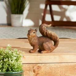 Zingz & Thingz Zingz & Thingz 3.25" Polyresin Curious Squirrel Garden Statue Brown -Cheap Garden Decor Store unnamed file 10215