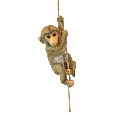 Design Toscano Chico, The Chimpanzee Hanging Baby Monkey Statue 4 Design Toscano Chico, The Chimpanzee Hanging Baby Monkey Statue - Image 2
