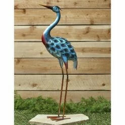 The Lakeside Collection Lakeside Metal Bird Yard Ornament - Decorative Outdoor Garden Sculpture -Cheap Garden Decor Store unnamed file 10274