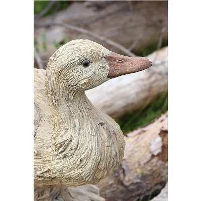HI-LINE GIFT LTD 9.5" Wood Duck Driftwood Outdoor Statue Brown - Hi-Line Gift 5 HI-LINE GIFT LTD 9.5" Wood Duck Driftwood Outdoor Statue Brown - Hi-Line Gift - Image 3