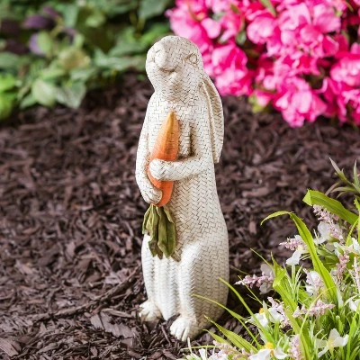 Evergreen 15"H Rabbit Garden Statuary- Fade and Weather Resistant Outdoor Decor 3 Evergreen 15"H Rabbit Garden Statuary- Fade and Weather Resistant Outdoor Decor
