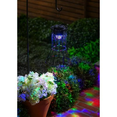 Evergreen Solar Multicolor Lantern with Metal Collapsible Frame, Geometric 5 Evergreen Solar Multicolor Lantern with Metal Collapsible Frame, Geometric - Image 4