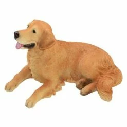HI-LINE GIFT LTD 14" Polyresin Laying Down Golden Retriever Statue Tan - Hi-Line Gift -Cheap Garden Decor Store unnamed file 1044