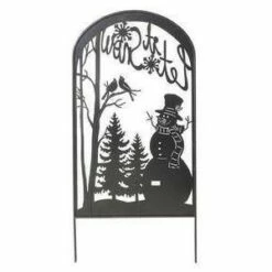 48" Let It Snow Metal Garden Trellis Stake with Snowman - Evergreen -Cheap Garden Decor Store unnamed file 10444