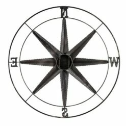 33.25" Outdoor Wall Décor Metal Compass - Evergreen -Cheap Garden Decor Store unnamed file 10460