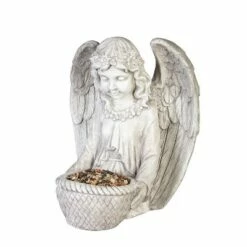 Evergreen 16"H Concrete Angel Bird Feeder Garden Statuary- -Cheap Garden Decor Store unnamed file 10476