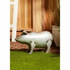 Zingz & Thingz Zingz & Thingz 5" Iron Galvanized Pig Sculpture Silver 11 Zingz & Thingz Zingz & Thingz 5" Iron Galvanized Pig Sculpture Silver -Cheap Garden Decor Store unnamed file 10512