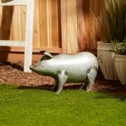 Zingz & Thingz Zingz & Thingz 5" Iron Galvanized Pig Sculpture Silver 13 Zingz & Thingz Zingz & Thingz 5" Iron Galvanized Pig Sculpture Silver -Cheap Garden Decor Store unnamed file 10514