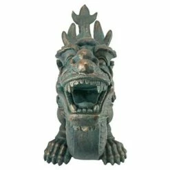 Design Toscano Dragon Of The Great Wall Statue - Green