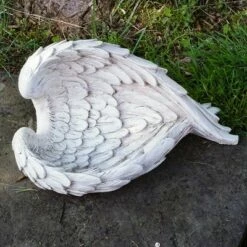 Northlight 10.75" Angel Wings Religious Outdoor Patio Garden Statue - Ivory