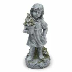 The Lakeside Collection Lakeside Ceramic Solar Lighted Child Garden Statue for Outdoors -Cheap Garden Decor Store unnamed file 10575
