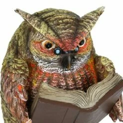 7" Resin Solar Owl Reading Book Statue Brown - Exhart 15 7" Resin Solar Owl Reading Book Statue Brown - Exhart -Cheap Garden Decor Store unnamed file 10579