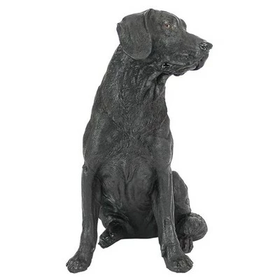 Design Toscano Black Labrador Retriever Dog Statue - Black 4 Design Toscano Black Labrador Retriever Dog Statue - Black - Image 2