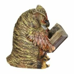 7" Resin Solar Owl Reading Book Statue Brown - Exhart 18 7" Resin Solar Owl Reading Book Statue Brown - Exhart -Cheap Garden Decor Store unnamed file 10582