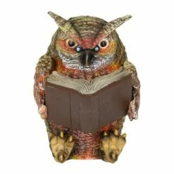 7" Resin Solar Owl Reading Book Statue Brown - Exhart 20 7" Resin Solar Owl Reading Book Statue Brown - Exhart -Cheap Garden Decor Store unnamed file 10584
