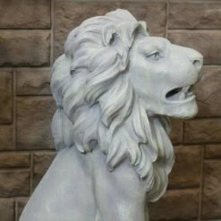 Sunnydaze Decor Sunnydaze Outdoor Concrete Noble Beast Sitting Lion Patio Lawn and Garden Decorative Sculpture - 30" -Cheap Garden Decor Store unnamed file 10592