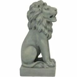 Sunnydaze Decor Sunnydaze Outdoor Concrete Noble Beast Sitting Lion Patio Lawn and Garden Decorative Sculpture - 30" -Cheap Garden Decor Store unnamed file 10595