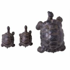 Plow & Hearth Tortoise Family Resin Garden Accents