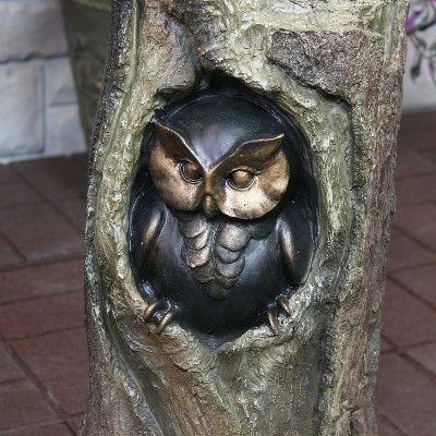 Sunnydaze Decor Sunnydaze Outdoor Polyresin Owl Duo on Tree Stump Patio Lawn and Garden Decorative Accent Statue - 31" 9 Sunnydaze Decor Sunnydaze Outdoor Polyresin Owl Duo on Tree Stump Patio Lawn and Garden Decorative Accent Statue - 31" - Image 7