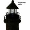Sunnydaze Decor Sunnydaze Outdoor Backyard Garden Nautical Lighthouse Solar LED Pathlight Statue Figurine - 36" - Cobblestone