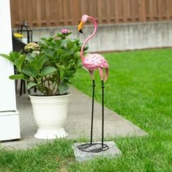 Zingz & Thingz Zingz & Thingz 35.62" Metal Tropical Tango Flamingo Statue Pink -Cheap Garden Decor Store unnamed file 1063