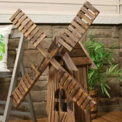 Sunnydaze Decor Sunnydaze Outdoor Wooden Dutch-Inspired Rustic Windmill Lawn and Garden Yard Decorative Statue - 34" 12 Sunnydaze Decor Sunnydaze Outdoor Wooden Dutch-Inspired Rustic Windmill Lawn and Garden Yard Decorative Statue - 34" -Cheap Garden Decor Store unnamed file 10674