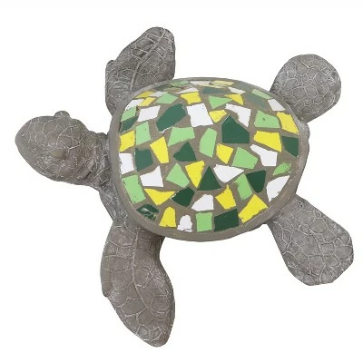 Sunnydaze Decor Sunnydaze 17" Simon the Swift Mosaic Polystone Sea Turtle Indoor/Outdoor Garden Decor Statue 9 Sunnydaze Decor Sunnydaze 17" Simon the Swift Mosaic Polystone Sea Turtle Indoor/Outdoor Garden Decor Statue - Image 7