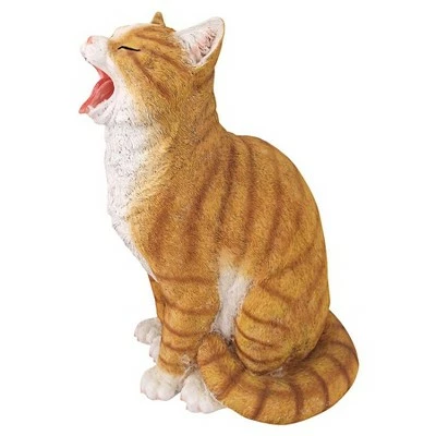 Design Toscano Lazy Daze Kitty Yawning Cat Statue - Orange 3 Design Toscano Lazy Daze Kitty Yawning Cat Statue - Orange