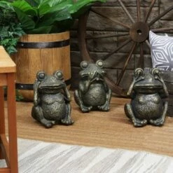 Sunnydaze Decor Sunnydaze 14" Indoor/Outdoor 3 Wise Frogs Statue Trio Set - Hear no Evil, See No Evil, Speak No Evil 13 Sunnydaze Decor Sunnydaze 14" Indoor/Outdoor 3 Wise Frogs Statue Trio Set - Hear no Evil, See No Evil, Speak No Evil -Cheap Garden Decor Store unnamed file 10730