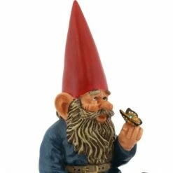 Sunnydaze Decor Sunnydaze Adam the Playful Resin Indoor/Outdoor Garden Gnome with Butterfly Outdoor Lawn Statue - 14" H -Cheap Garden Decor Store unnamed file 10749