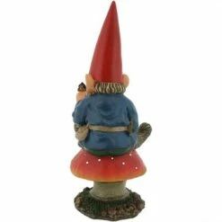 Sunnydaze Decor Sunnydaze Adam the Playful Resin Indoor/Outdoor Garden Gnome with Butterfly Outdoor Lawn Statue - 14" H -Cheap Garden Decor Store unnamed file 10751