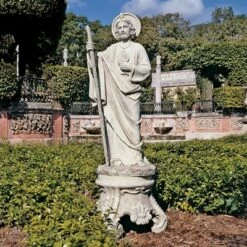 Design Toscano St. Jude, Patron Saint Of Hopeless Cases Garden Statue - Off-White