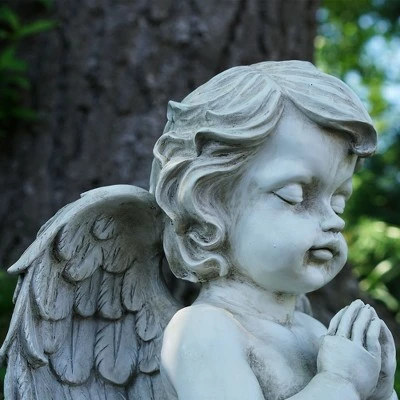 Northlight 13.5" Kneeling Praying Cherub Angel Religious Outdoor Patio Garden Statue - Gray 4 Northlight 13.5" Kneeling Praying Cherub Angel Religious Outdoor Patio Garden Statue - Gray - Image 2