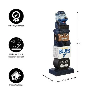Evergreen NHL St. Louis Blues FigurineTiki Totem, Team Colors, One Size 6 Evergreen NHL St. Louis Blues FigurineTiki Totem, Team Colors, One Size - Image 4