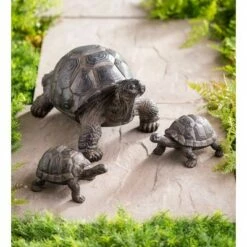 Plow & Hearth Tortoise Family Resin Garden Accents -Cheap Garden Decor Store unnamed file 108