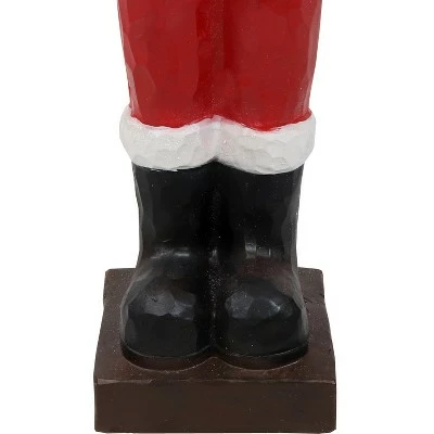 Sunnydaze Decor Sunnydaze Santa Holding Christmas Wreath Outdoor Decorative Holiday Statue, 46.5" 4 Sunnydaze Decor Sunnydaze Santa Holding Christmas Wreath Outdoor Decorative Holiday Statue, 46.5" - Image 4