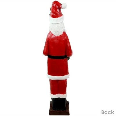 Sunnydaze Decor Sunnydaze Santa Holding Christmas Wreath Outdoor Decorative Holiday Statue, 46.5" 5 Sunnydaze Decor Sunnydaze Santa Holding Christmas Wreath Outdoor Decorative Holiday Statue, 46.5" - Image 5