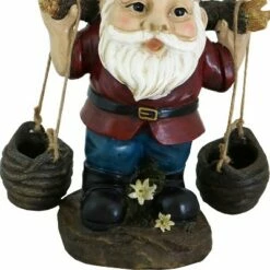 Sunnydaze Decor Sunnydaze Peter with a Pair of Pails Gnome Indoor/Outdoor Lightweight Resin Lawn and Garden Statue - 14" H -Cheap Garden Decor Store unnamed file 10899