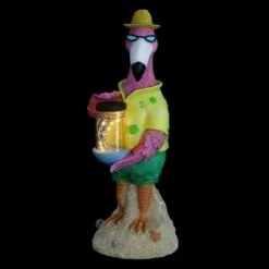 13" Solar Flamingo With Firefly Resin Jar - Exhart -Cheap Garden Decor Store unnamed file 10952