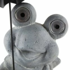 Zingz & Thingz Zingz & Thingz 16" Polyresin Frogs Under Umbrella Solar Decoration Gray -Cheap Garden Decor Store unnamed file 10974