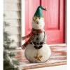 22" Indoor/Outdoor Metal Christmas Statue Vintage Holiday Snowman - Evergreen -Cheap Garden Decor Store unnamed file 10984