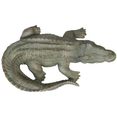 Sunnydaze Decor Sunnydaze Chloe the Crabby Crocodile Realistic Polystone Garden Statue Decor for Indoor or Outdoor Use - 18" 6 Sunnydaze Decor Sunnydaze Chloe the Crabby Crocodile Realistic Polystone Garden Statue Decor for Indoor or Outdoor Use - 18" - Image 5